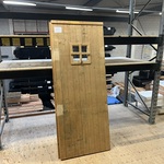 Vuren deur met glas 760x1920mm Hillhout